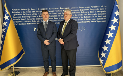 Direktor Numanović sa predsjedavajućim Predstavničkog doma Parlamenta FBiH Draganom Miokovićem